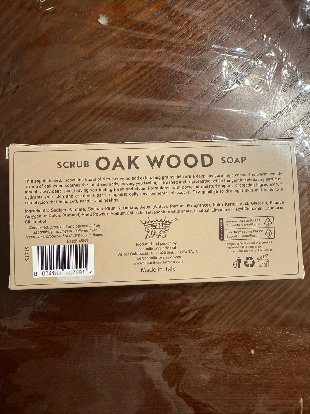 Saponificio varesino oak